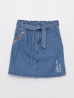 Beli Lastikli Nak??l? K?z ?ocuk Jean Etek