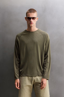 CAMISETA T?CNICA GRAVEL MANGA LARGA / Verde medio