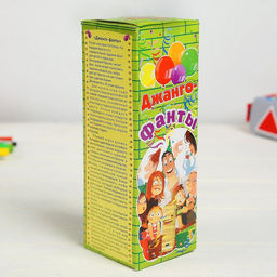 Падающая башня дженга, настольная игра «Фанты», с заданиями, 54 бруска, 18.5×6.5 см