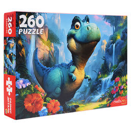 Пазлы 260 "Динозавр на прогулке"