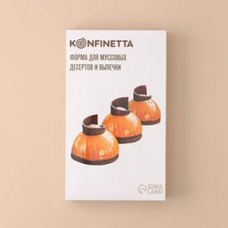 Форма для муссовых десертов и выпечки KONFINETTA Купол, силикон, 30?17,5?4 см, 6 ячеек (d=7,5 см), цвет белый  фото 7