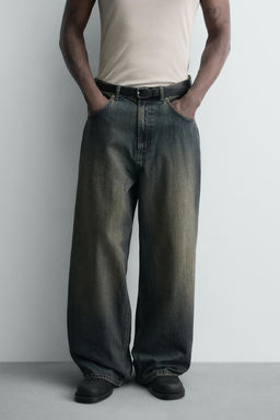 JEANS BAGGY FIT / Azul / Verde - Zara фото 11