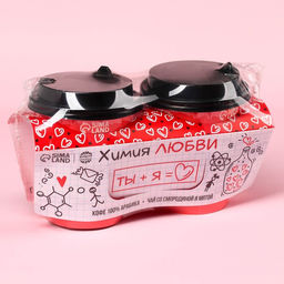 Подарочный набор Химия любви кофе молотый 8 г., чай с травами 3 г. - Фабрика счастья фото 9