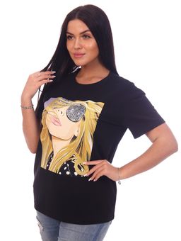 Адриана футболка женская, черный - Lovetex фото 2