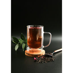 Кружка стеклянная с двойными стенками Magistro Дуо, 300 мл, 12911 см  фото 2