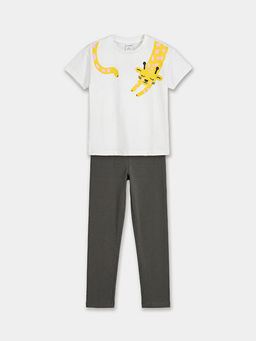 Bask?l? K?z ?ocuk Ti??rt ve Tayt