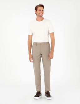 A__k Kahverengi Ex. Slim Fit Kuma_ Pantolon