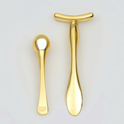 Набор массажёров для лица и зоны декольте, 2 шт, цвет золотистый - Queen fair фото 3