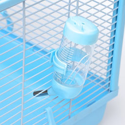 Клетка для грызунов с пластиковым укреплением 47 х 30 х 32 см, голубая - Пижон фото 5