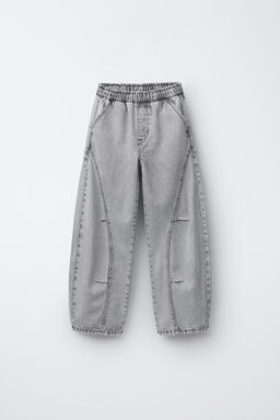 BARREL DENIM TROUSERS