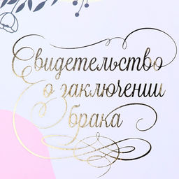Свидетельство о заключении брака Всё начинается с любви! софт тач, тиснение, 31х22,5 см - Дарим красиво фото 3