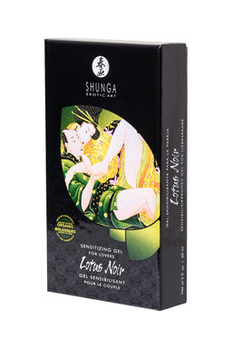 Возбуждающий гель для влюбленных Shunga Lotus Noir, уникальная формула с L-аргинином, 60 мл.