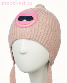 04-27-M Шапка для девочки флис (50-52)