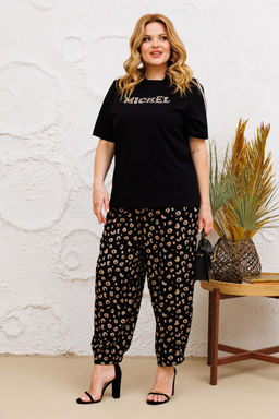Костюм Michel Chic 1377 черный, леопард  фото 2