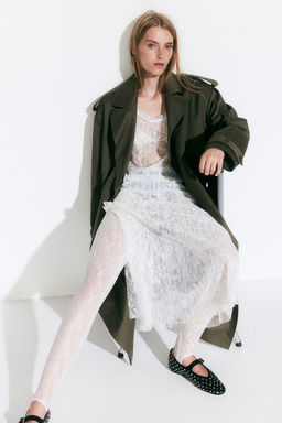 Leggings de encaje con estribos