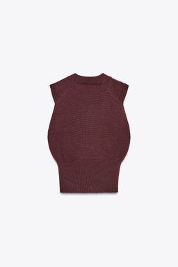 SLEEVELESS KNIT TOP - Zara фото 2