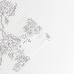 Бумага упаковочная гофрированная в рулоне «Цветы», 0,68 x 5м