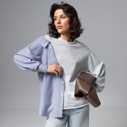 Свитшот в стиле пэчворк, Фэшн-мания (dark) - Charutti фото 2