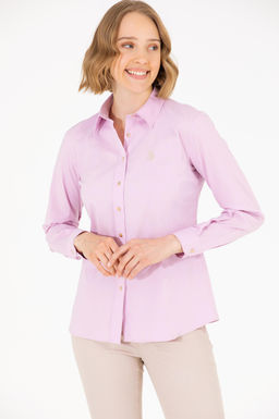 U. S. Polo Assn Женская базовая рубашка с длинным рукавом Magnolia