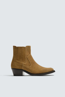 LEATHER COWBOY BOOTS LIMITED EDITION - Zara фото 4