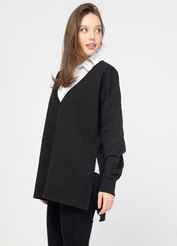 Джемпер женский 230L3-16 черный - Solo mio фото 11