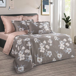 Постельное белье Эльмира (мако-сатин) Евро/Пододеяльник (молния, ушки): 1 шт.- 220*200; Простыня: 1 шт.- 260*240; Наволочка (молния, ушки): 2 шт.- 70*70; Наволочка (молния, ушки): 2 шт.- 50*70 Мако - сатин - Арт элегант фото 2