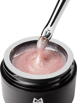 Manita Professional Гель моделирующий для ногтей с хлопьями юки / Builder Gel Moonlight №03, 15 мл