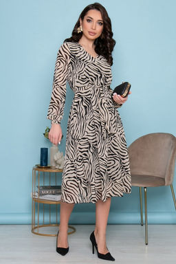 Платье Волшебная история (беж/блэк) П7236 - Lt collection фото 9