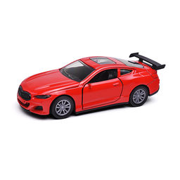 Красная инерционная машинка со спойлером die-cast,1:32, открывающиеся двери