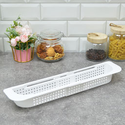 Органайзер раздвижной на раковину Лофт (белый) 190006 Виолет  фото 5