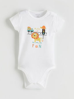 Bask?l? Erkek Bebek ??t??tl? Body