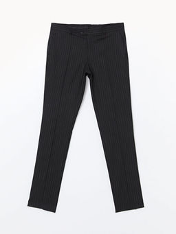 Slim Fit ?izgili Erkek Pantolon