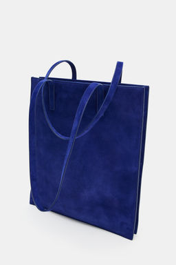 BOLSO SHOPPER ANTE / Azul