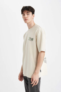 Футболка оверсайз с круглым вырезом и короткими рукавами Рик и Морти - Defacto фото 4