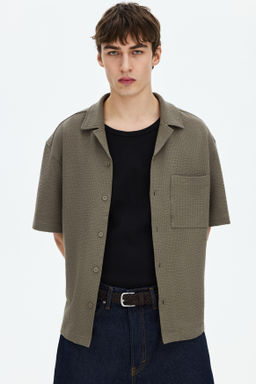 Camisa resort gofrada Relaxed Fit - H&m фото 4