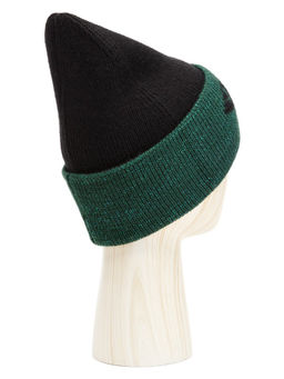 Шапка жен. шерсть+акр LB-BR55035 black/d.green