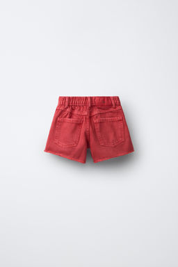 BERMUDA DENIM ROTOS / Rojo - Zara фото 2
