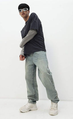 Джинсы Fine Joyce K8888 синие  фото 2