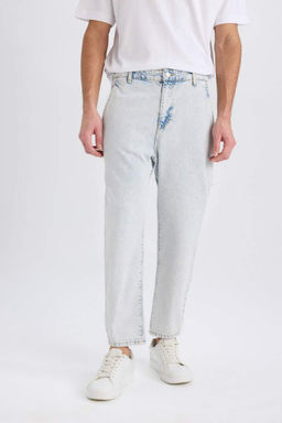 Relaxed Slouchy Fit Rahat Kesim Havuc Kal?p Normal Bel Daralan Paca Jean Pantolon - Defacto фото 2