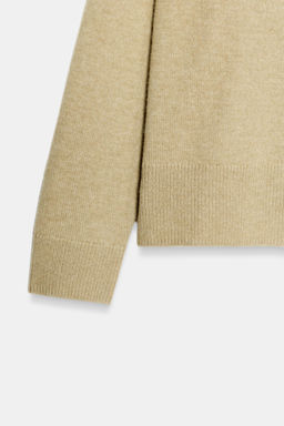 PLAIN KNIT WOOL SWEATER - Zara фото 8
