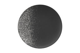 Тарелка закусочная, 20 см, фарфор P, черная, в белую крапинку, Caviar Galaxy