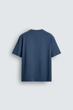CAMISETA MEDIUM WEIGHT MANGA CORTA / Azul medio