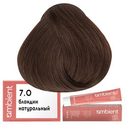 7.0 Блондин натуральный AMBIENT, стойкая крем-краска 60 мл - Tefia фото 2