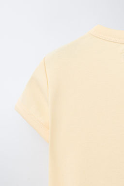 CAMISETA CON MODAL CUT OUT LAZOS / Amarillo - Zara фото 4