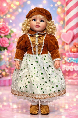 Кукла мягкая 55см (1-205-424) озвуч.