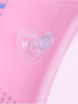 Круг для плавания с погремушкой, надувной, 70×70×50 см, от 3 лет, с сиденьем, с навесом, розовый