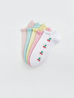 Desenli K?z ?ocuk Patik ?orap 5li