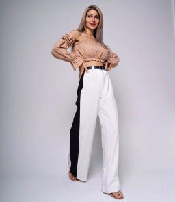 Топ #ОБШ1408, бежевый - Dommod фото 3