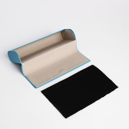 Футляр для очков 15.5 х 6 х 3 см, хлопушка, цвет голубой - Simaland фото 4