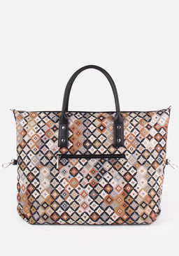 Сумка Модель №1283 | гобелен | | бежевый коричневый цветной | Фиеста | 33848 - L-craft фото 6